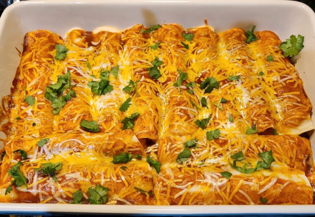 Zucchini Black Bean Enchiladas