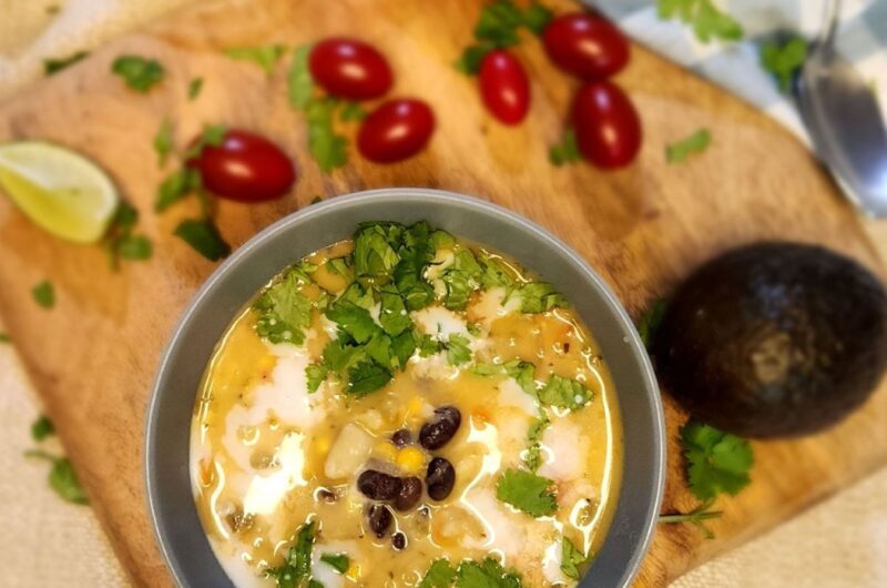 Potato, Black Bean, and Corn Chowder