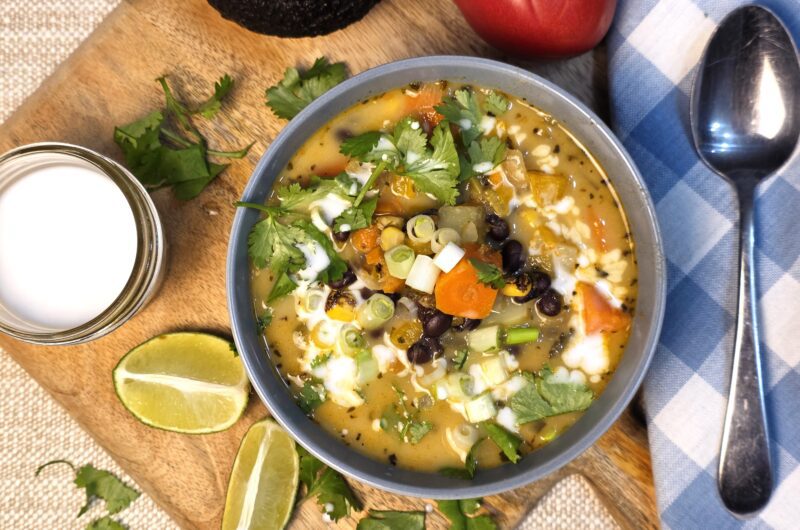 Potato, Black Bean, and Corn Chowder