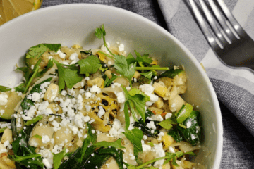 Zucchini and Roasted Corn Pasta