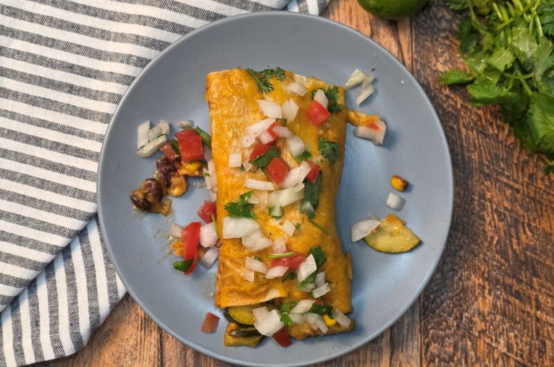 Veggie Black Bean Enchiladas