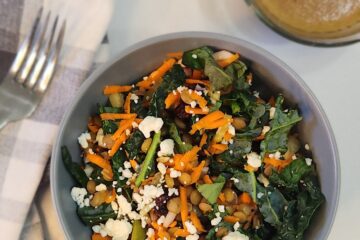 Carrot Lentil Kale Salad